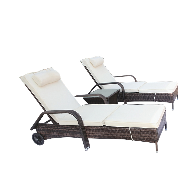 DGF-3004 Comfortable Swimming Pool Rattan Lounge Bed