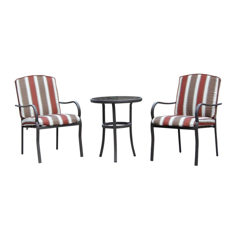 DGF-3017  Comfortable And Delicate Tie-Strap Chair Furniture Three-Piece Set