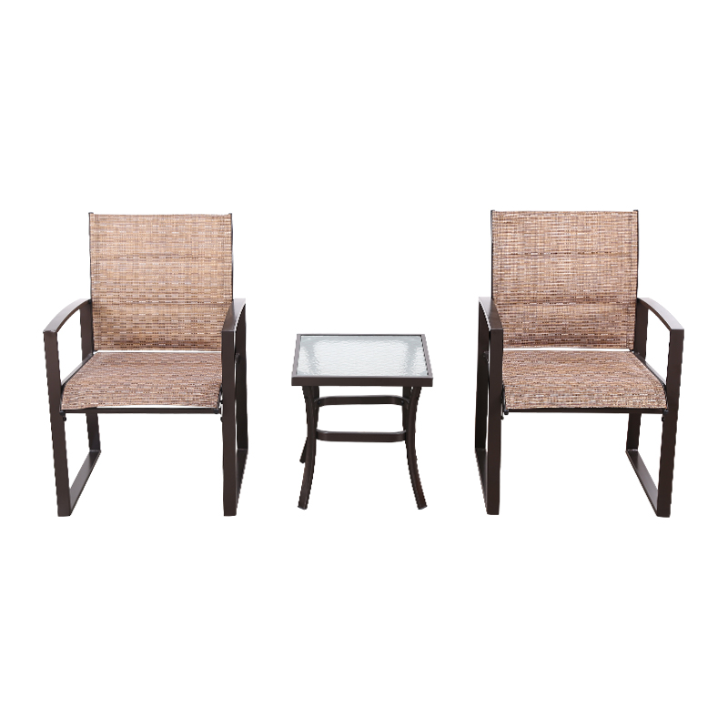 DGF-3007-3 Exquisite Weather-Resistant High-End Outdoor Wicker Three-Piece Set